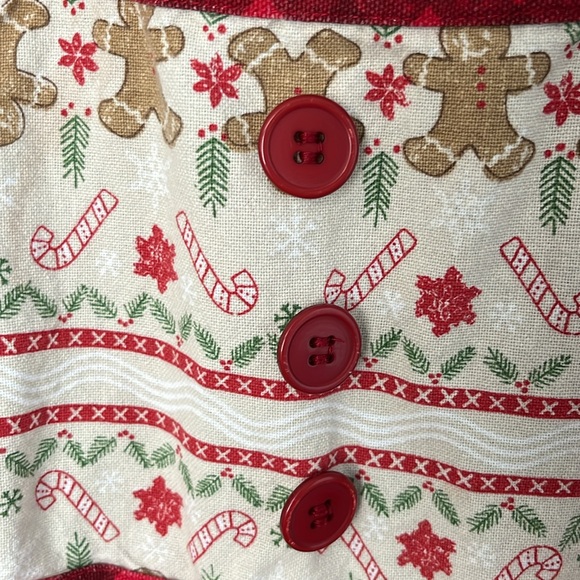 St. Nicholas Square Children’s Christmas Apron• Holliday• gingerbread• candy - Picture 4 of 11